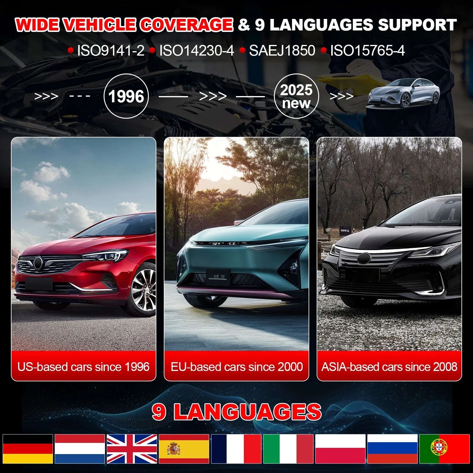 LAUNCH CR300 OBD2 Scanner with Full Diagnostic Functions-LAUNCH CR300 / UNITED KINGDOM