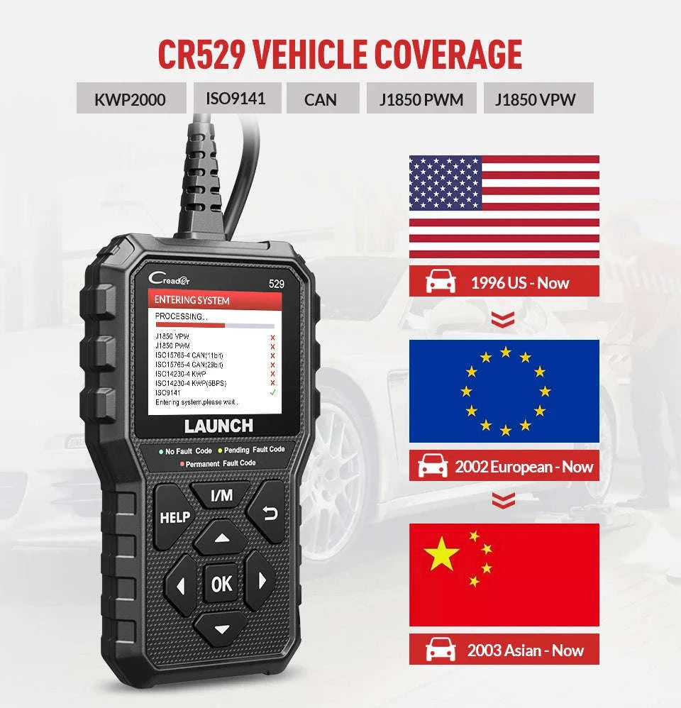 LAUNCH CReader 529 OBD2 Scanner Diagnostic Tool-CR529 / france