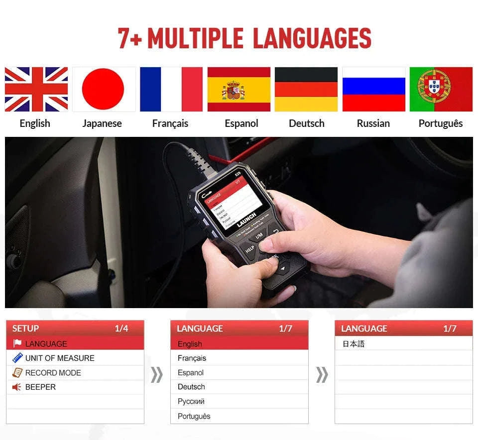 LAUNCH CReader 529 OBD2 Scanner for Engine Diagnostics-CR529 / france