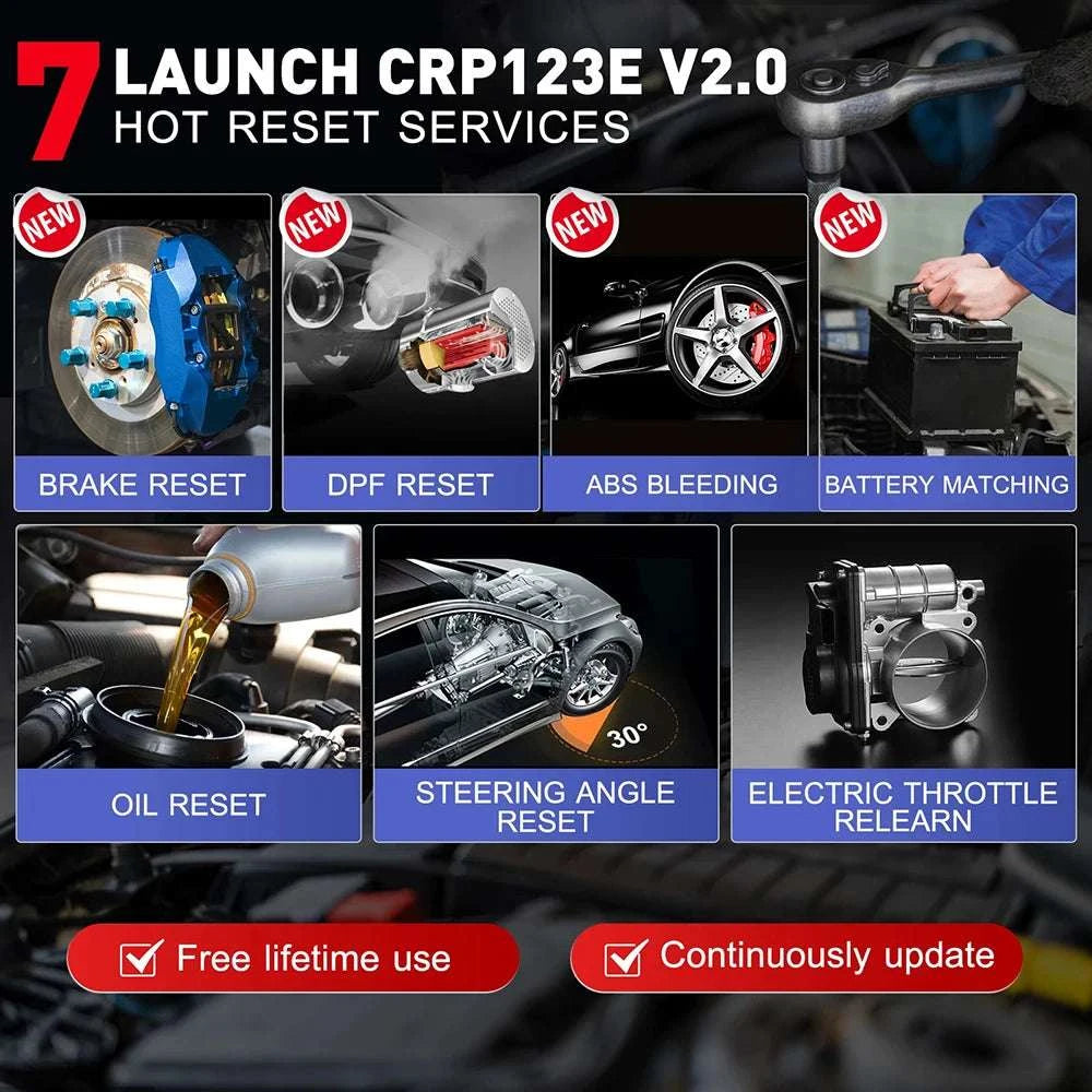 LAUNCH CRP123I V3.0 OBD2 Scanner with 4 System Diagnostics-CRP123I Version 3.0 / Poland