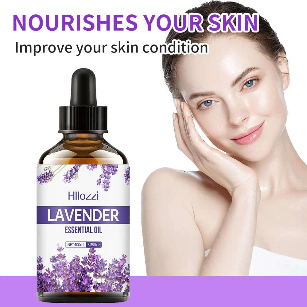 Lavender Essential Oil for Skin & Relaxation-Lavender / 100ml / Lavender
