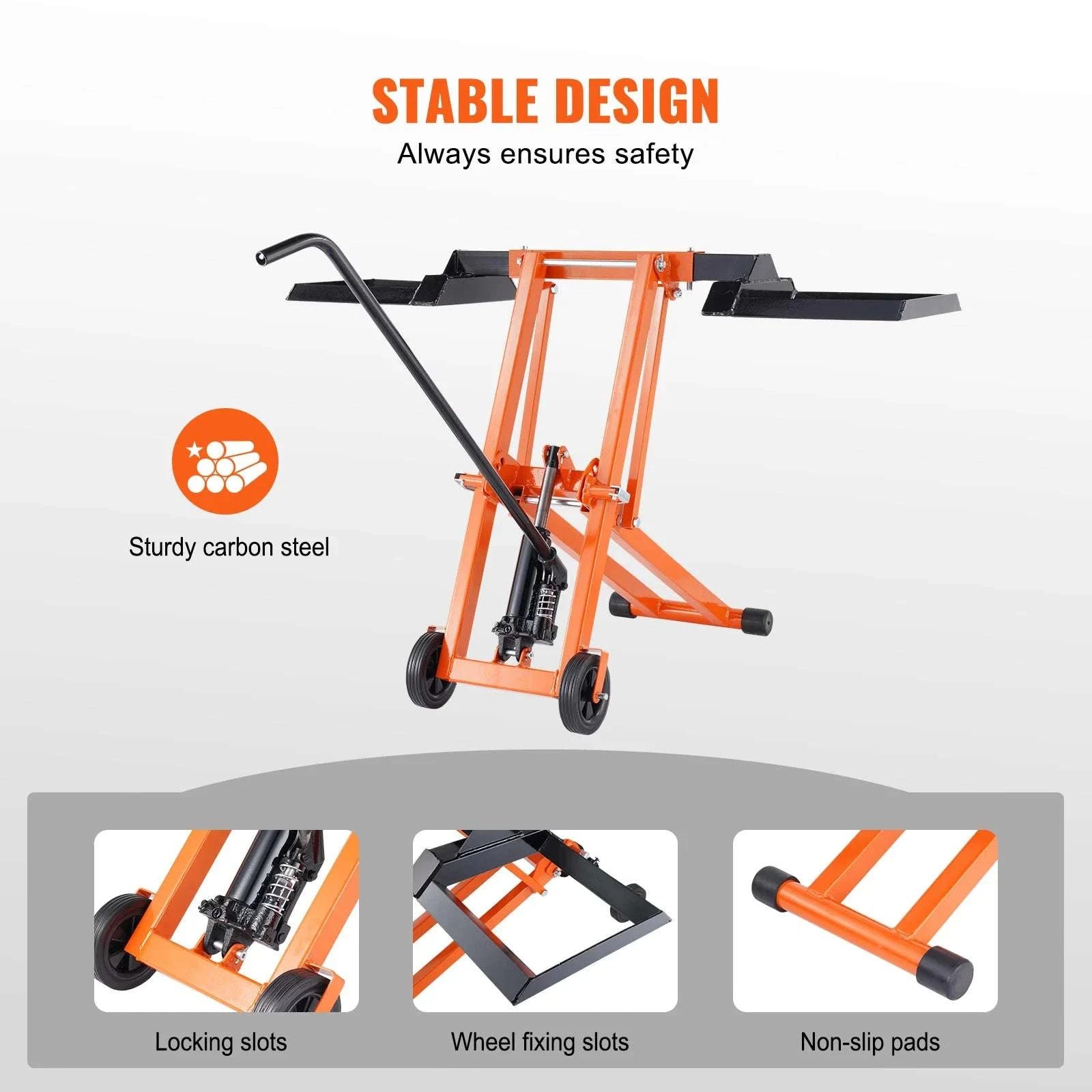 Lawn Mower Lift with Hydraulic Jack – 500 lb Adjustable Tractor Lifter-880LBS / United States