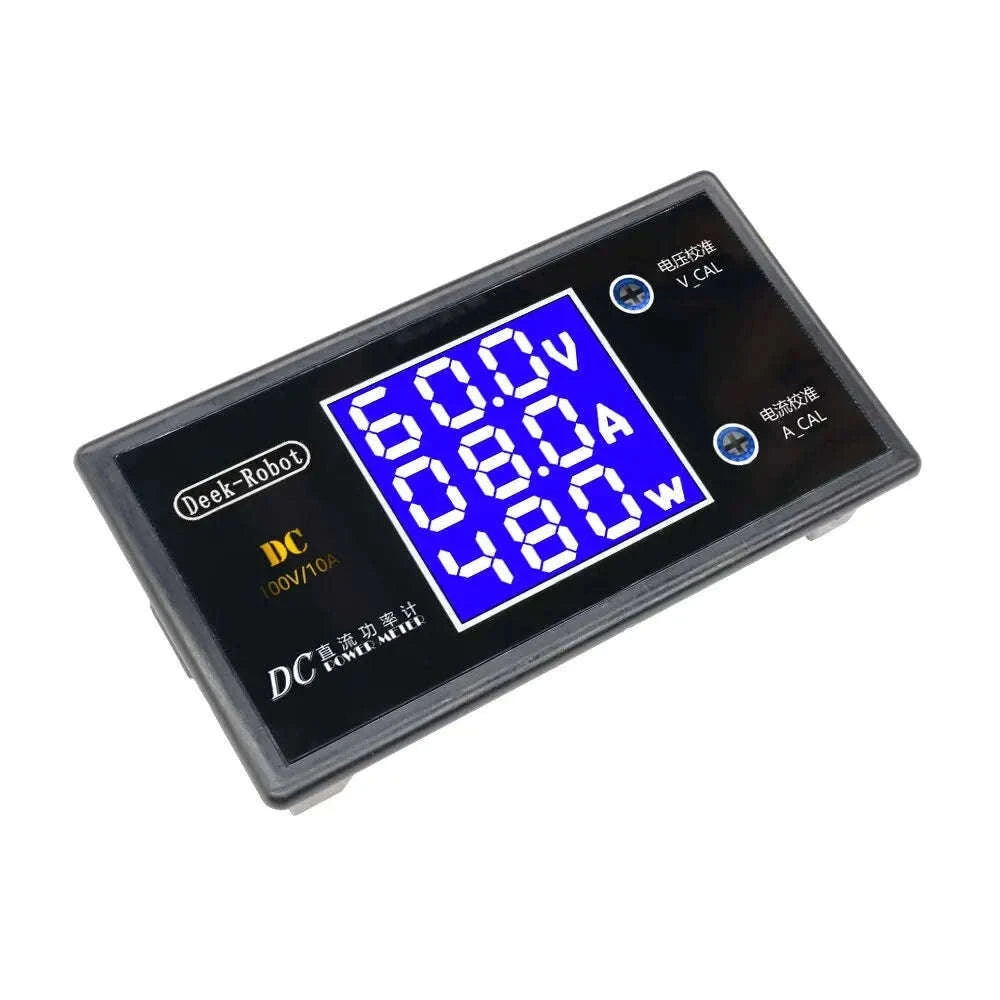 LCD Digital Voltmeter Ammeter Wattmeter Monitor for DC Systems-CHINA