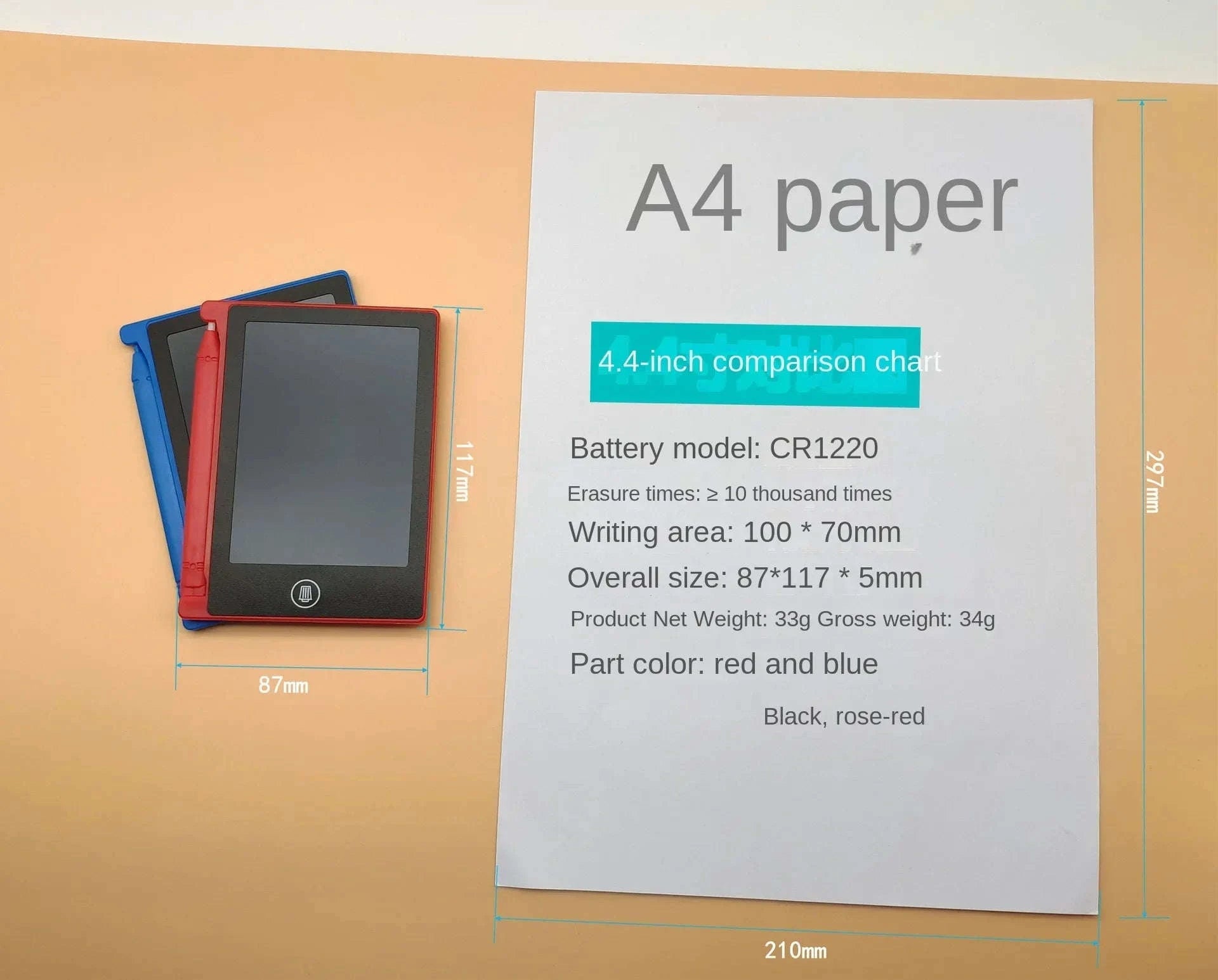 LCD Writing Tablet Drawing Board for Kids-colourful 14