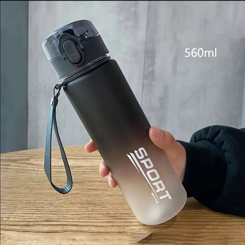 Leak Proof Sports Water Bottle-Grey / 400ml