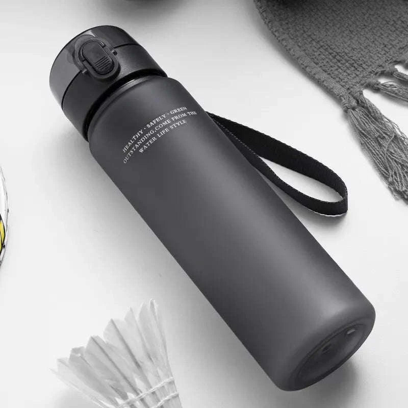 Leak Proof Sports Water Bottle-Grey / 400ml