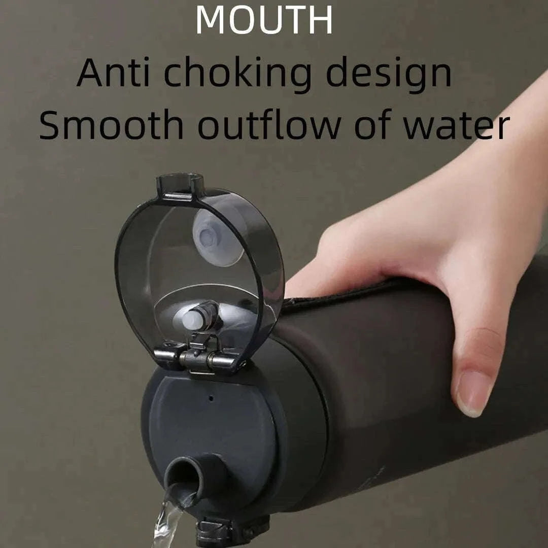 Leak Proof Sports Water Bottle-Grey / 400ml