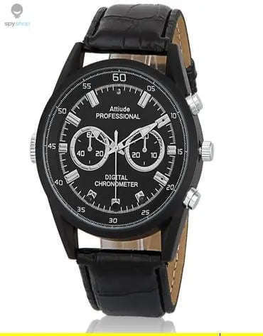 Leather Bracelet Hidden Camera Smart Watch-Default Title