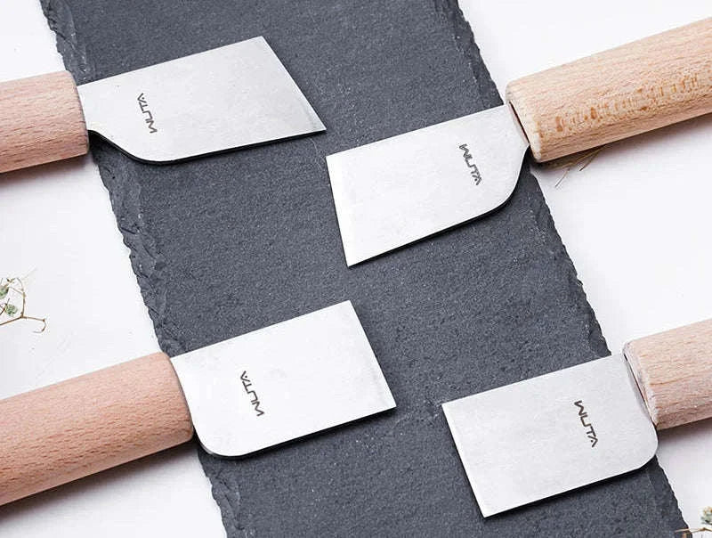 Leather Craft Cutting Knife with High Speed Steel Blade Option-Slanted blade-Left / United States