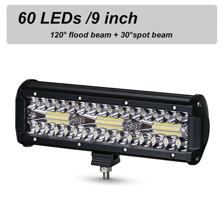 LED Bar Work Light 12V 24V Spot Flood for Offroad Vehicles-1pc 420W led bar