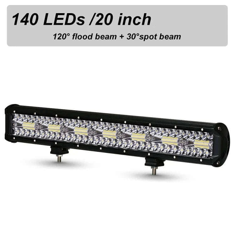 LED Bar Work Light 12V 24V Spot Flood for Offroad Vehicles-1pc 420W led bar