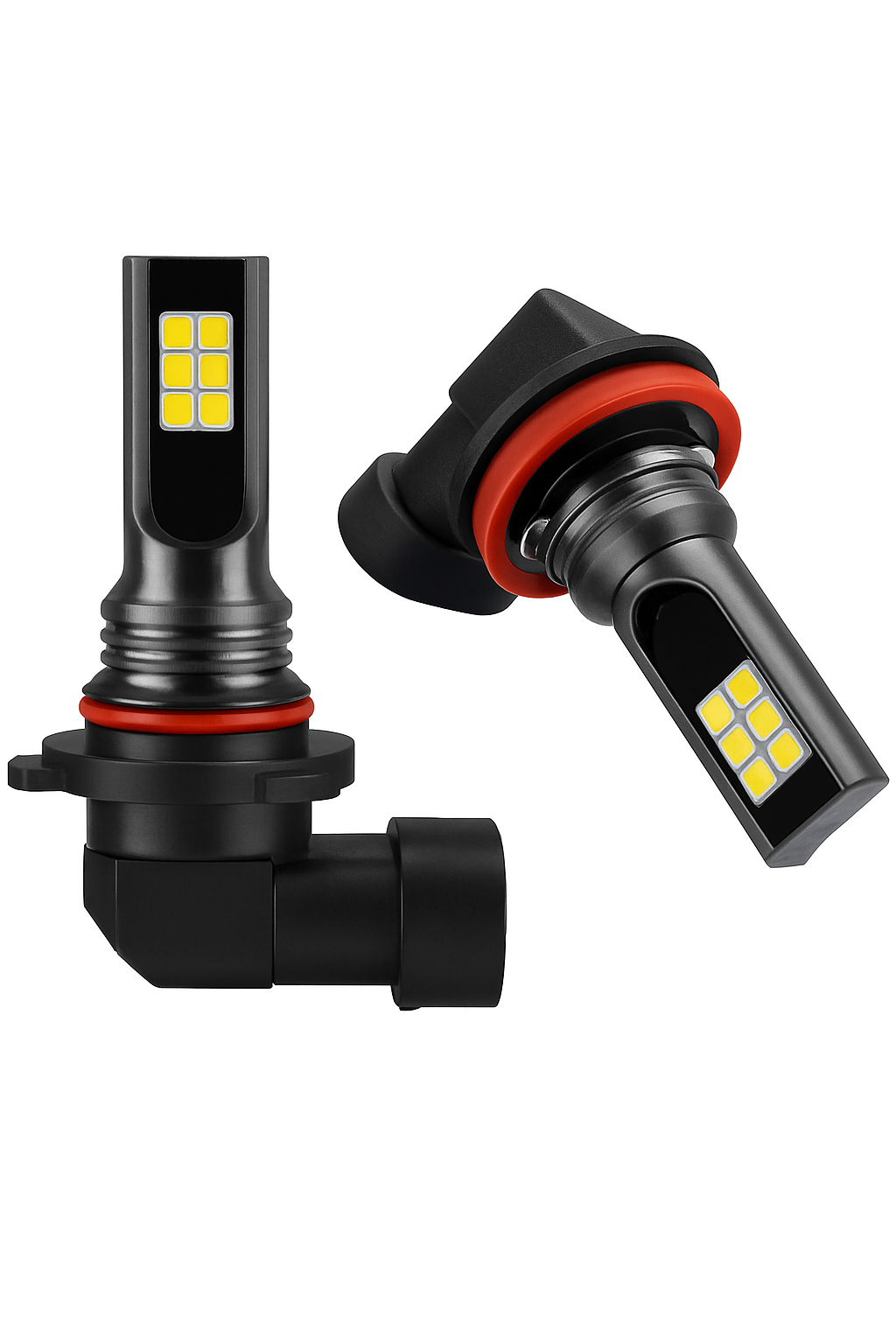 LED-tågeforlygter H8/H11/H16/9005/9006, 6000K hvid
