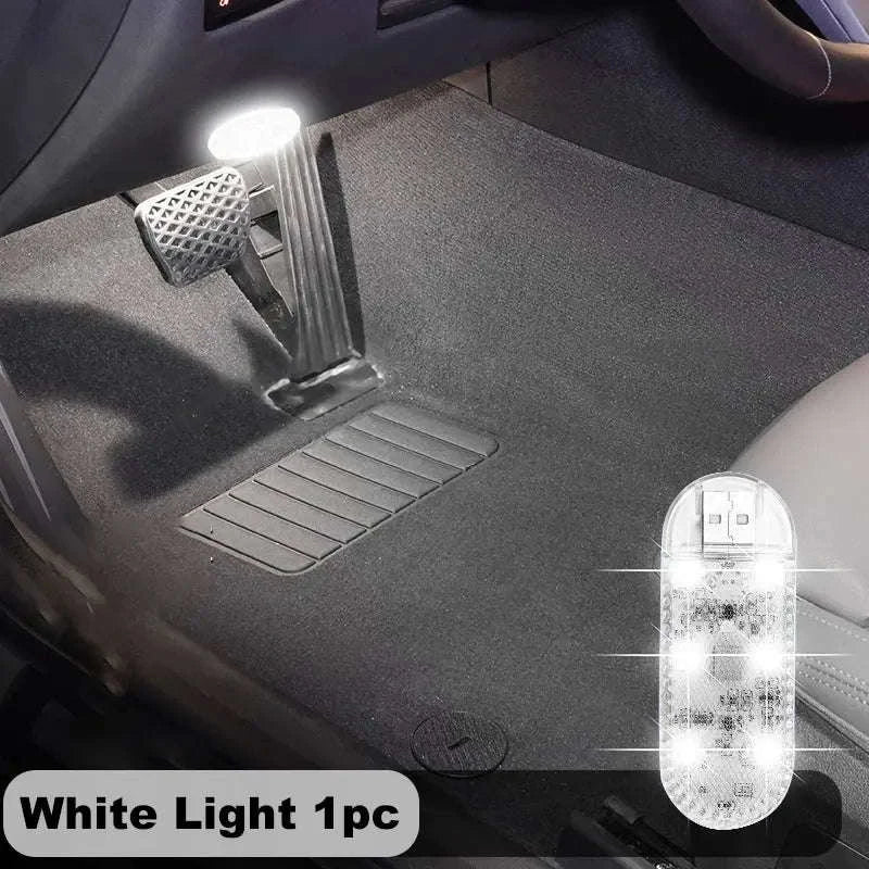 LED Car Mini Touch Light-1pc Pink Purple