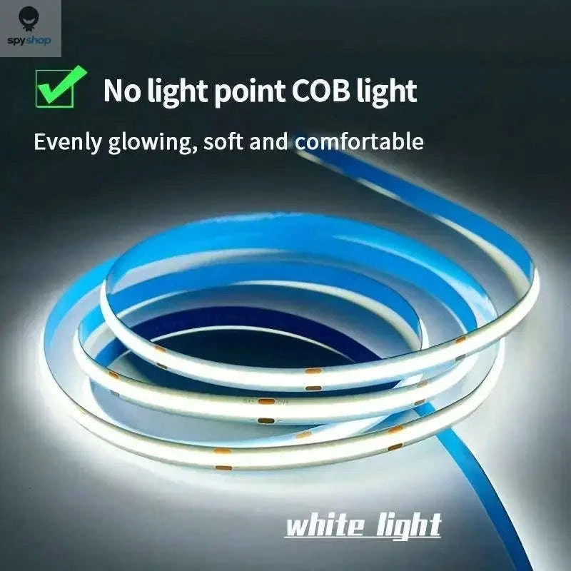 LED COB Light Strip with Touch Dimmer USB Tape Lamp-Cold White / 2m