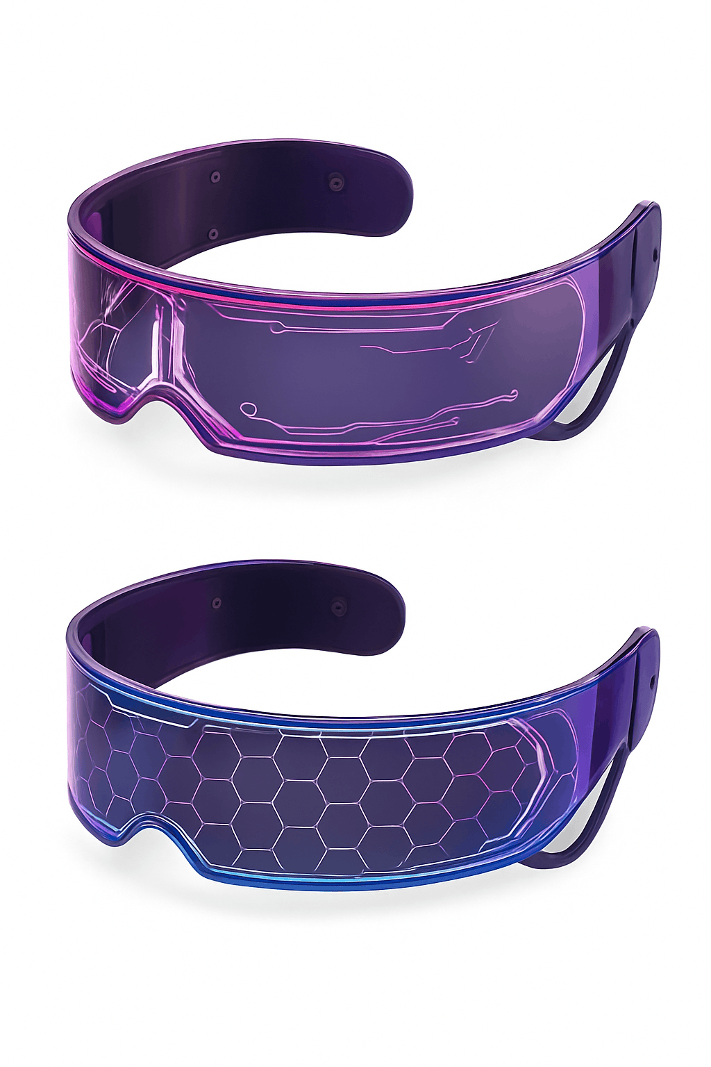 LED Cyberpunk Glasses for Futuristic Night Events-06Acrylic