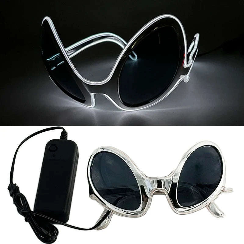 LED Cyberpunk Glasses – Futuristic Light-Up Eyewear-06Acrylic