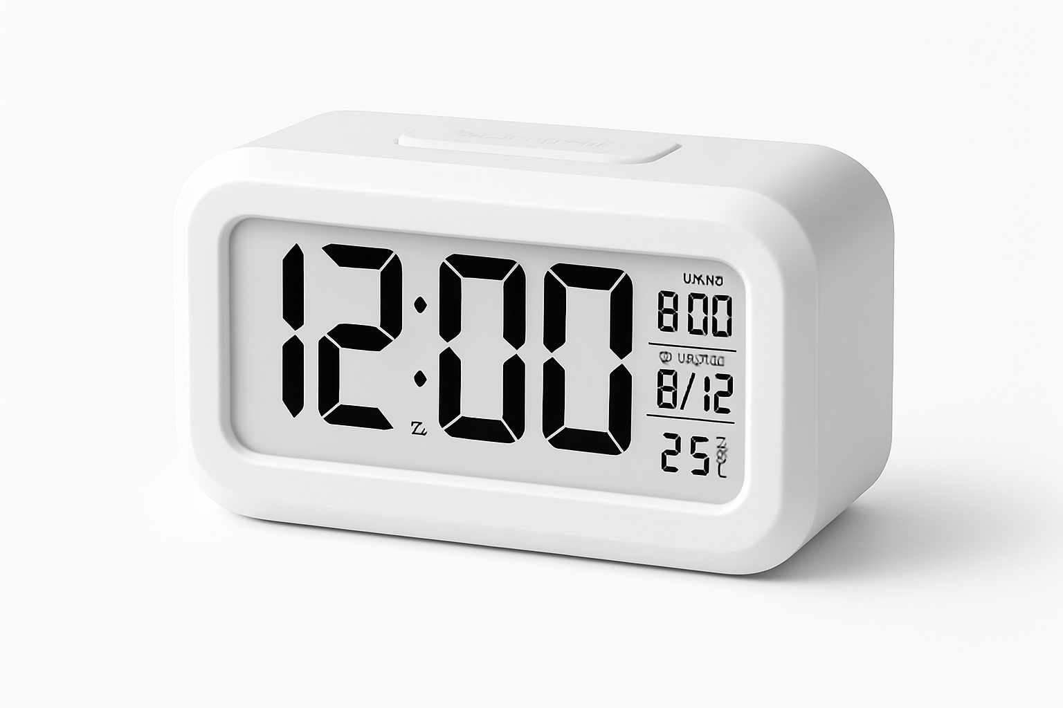 LED digital väckarklocka med temperatur, kalender och snooze
