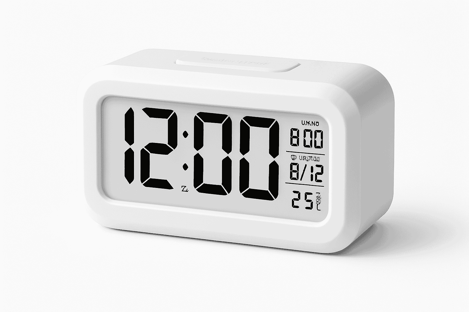 LED Digital Alarm Clock with Temperature, Calendar & Snooze-United States / Pink
