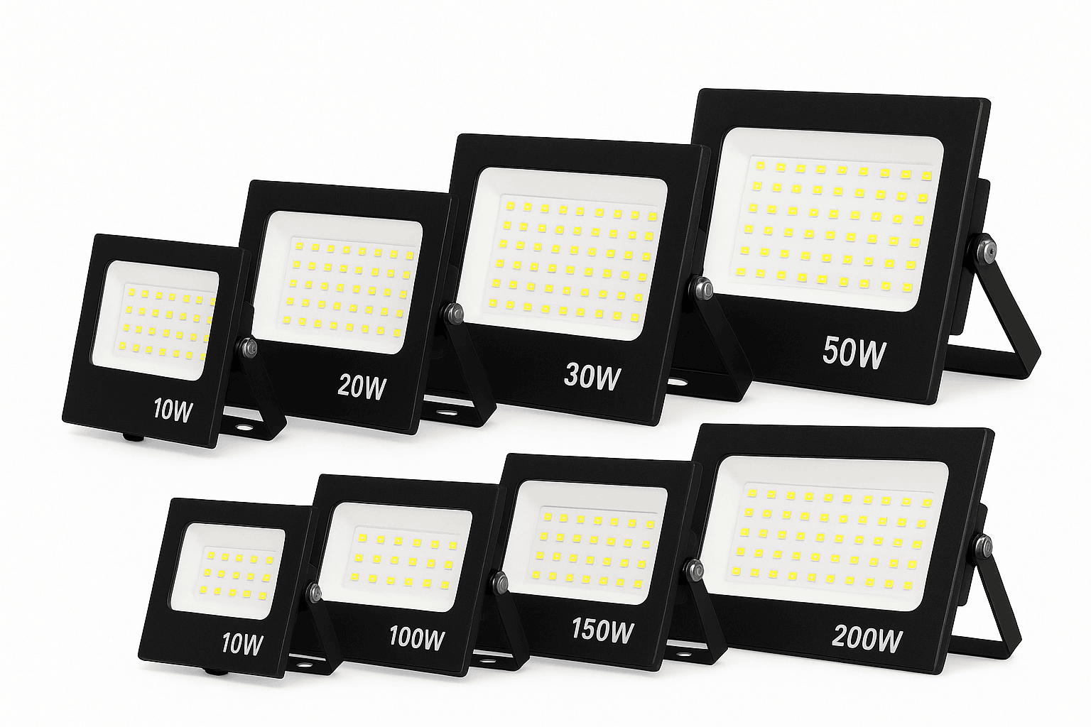 LED Flood Light Waterproof Outdoor Spotlight for Bright, Reliable Coverage-50W-White Light