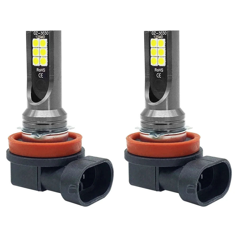 LED Fog Lights H8/H11/H16/9005/9006 – 6000K White-9006/HB4 / 25000K White