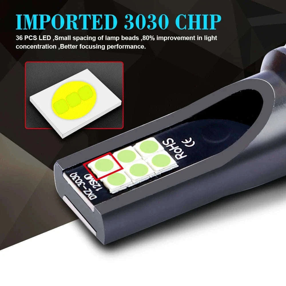 LED Fog Lights H8/H11/H16/9005/9006, 6000K White-9006/HB4 / 25000K White