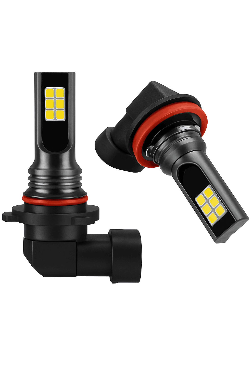 LED Fog Lights H8/H11/H16/9005/9006, 6000K White-9006/HB4 / 25000K White