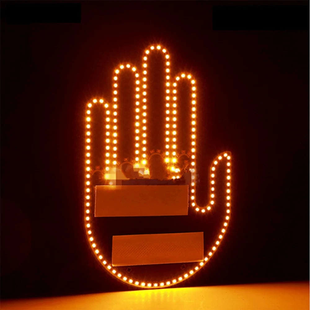 LED Gesture Light with Remote for Car Interior Window Sign-Germany