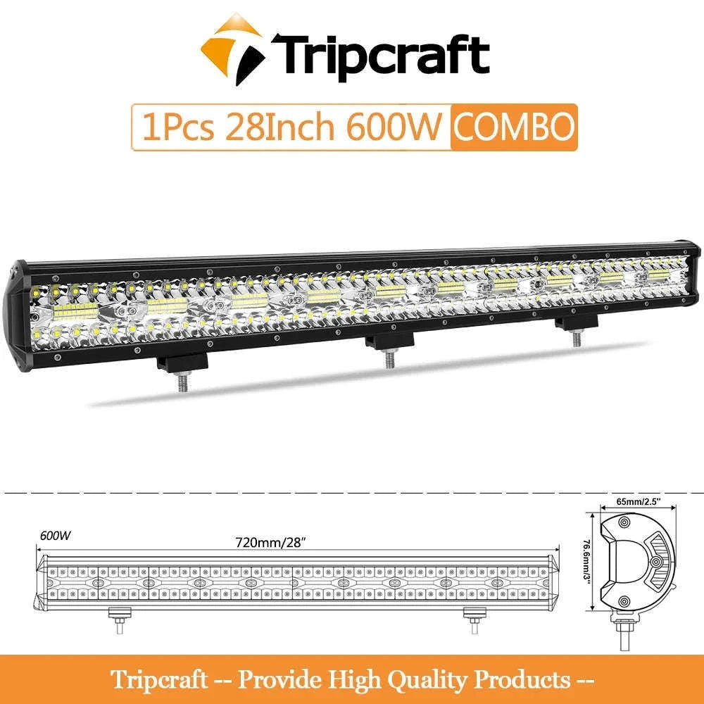 LED Light Bar Combo Beam 4-28 Inch for Off-Road Vehicles-1pc 20in 420w / Germany