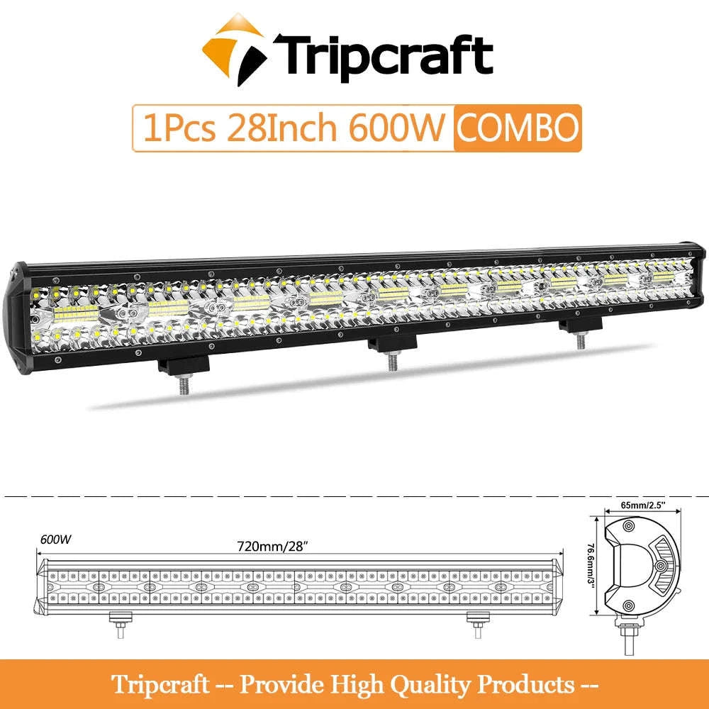 LED Light Bar Combo Beam 4-28 Inch for Off-Road Vehicles-1pc 20in 420w / Germany