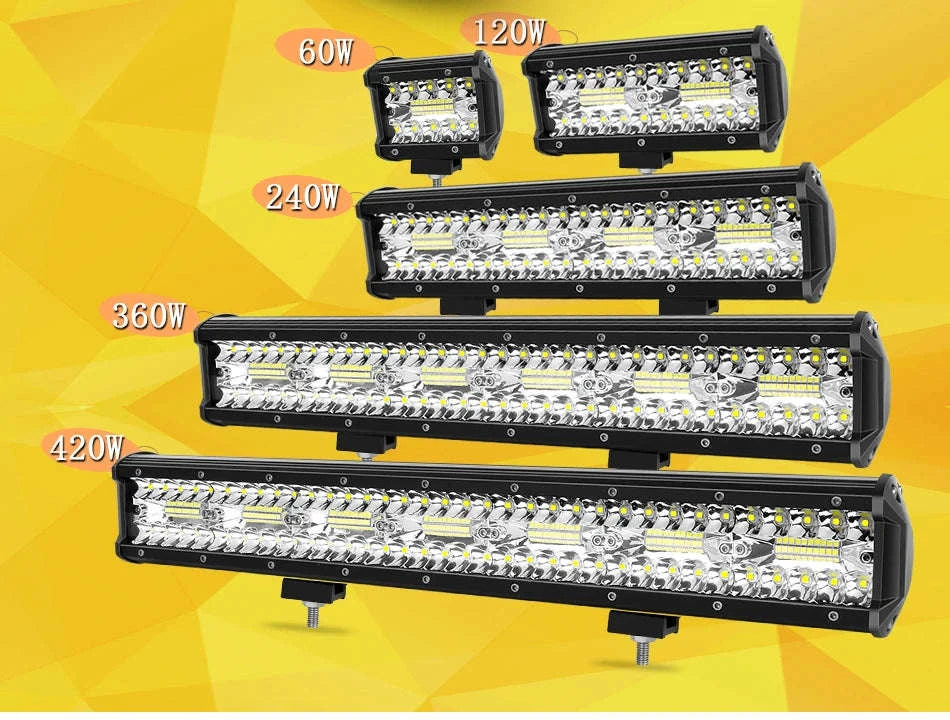 LED Light Bar Combo Beam 4-28 Inch for Off-Road Vehicles-1pc 20in 420w / Germany