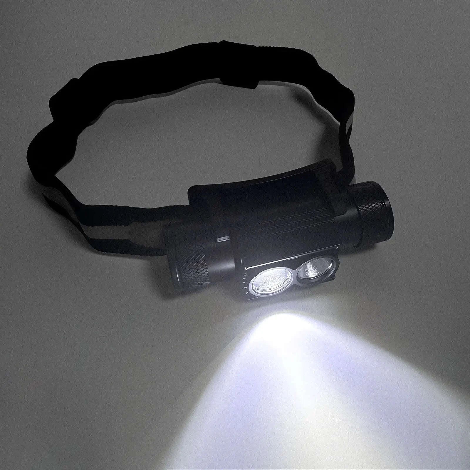 LED Mini Headlamp White Red USB-C Rechargeable-2000mah Battery