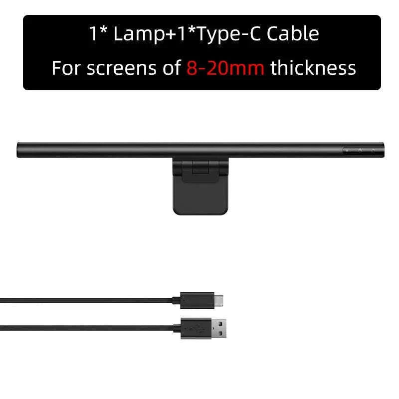 LED Monitor Light Bar with Adjustable Color & Touch Dimming-No Adapter / 0-5W
