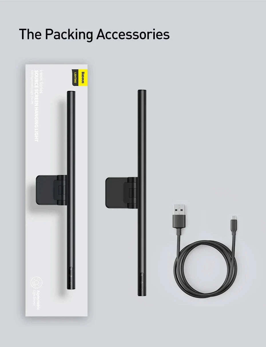 LED Monitor Light Bar with Adjustable Color & Touch Dimming-No Adapter / 0-5W