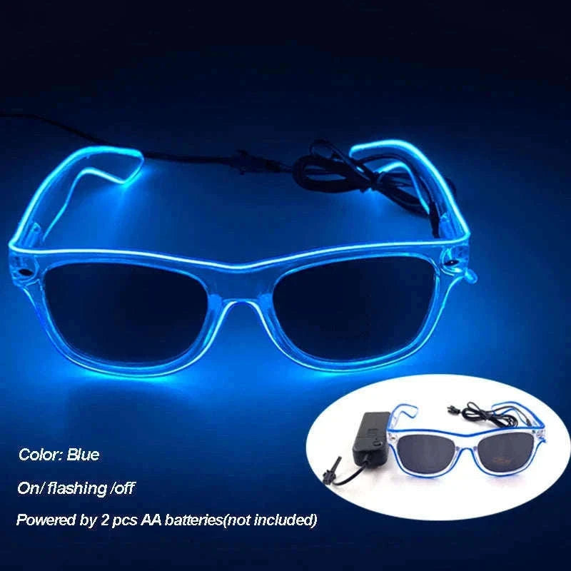 LED Party Glasses with Colorful Glow and Multiple Light Modes-high quality Type B