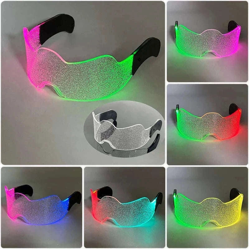 LED Party Glasses with Colorful Glow and Multiple Light Modes-high quality Type B