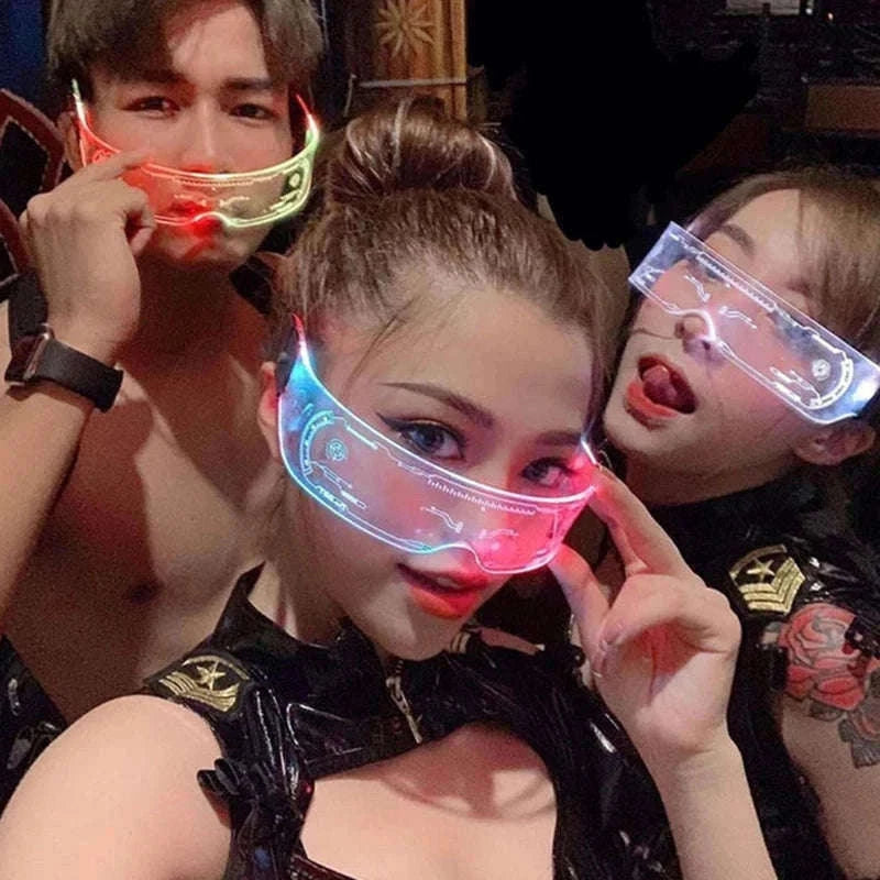LED Party Glasses with Colorful Glow and Multiple Light Modes-high quality Type B