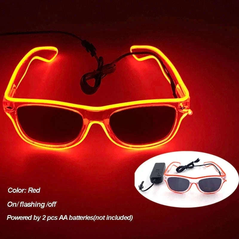 LED Party Glasses with Colorful Glow and Multiple Light Modes-high quality Type B