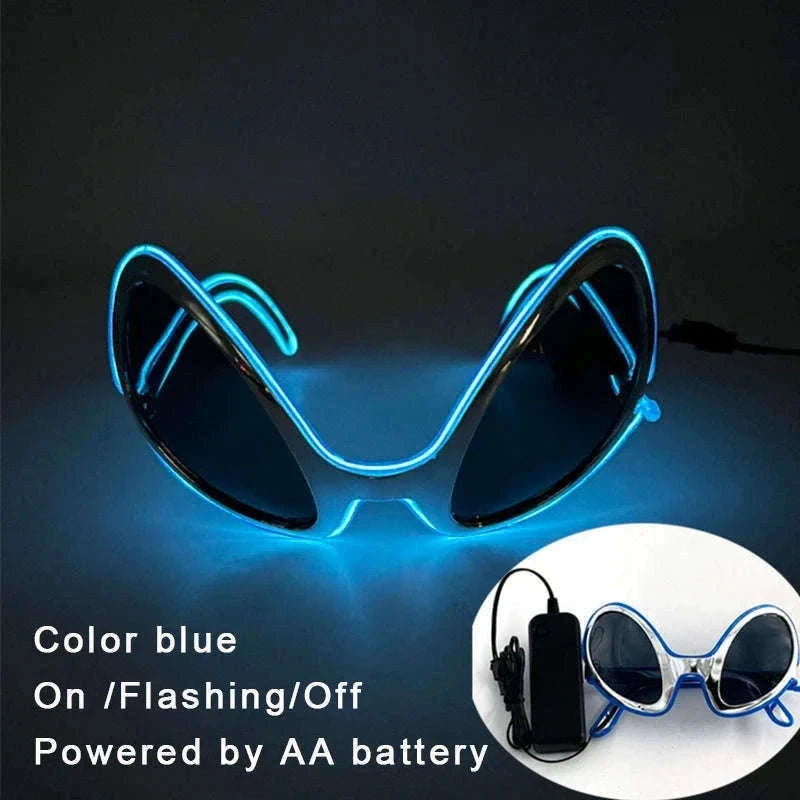 LED Party Glasses with Colorful Glow and Multiple Light Modes-high quality Type B
