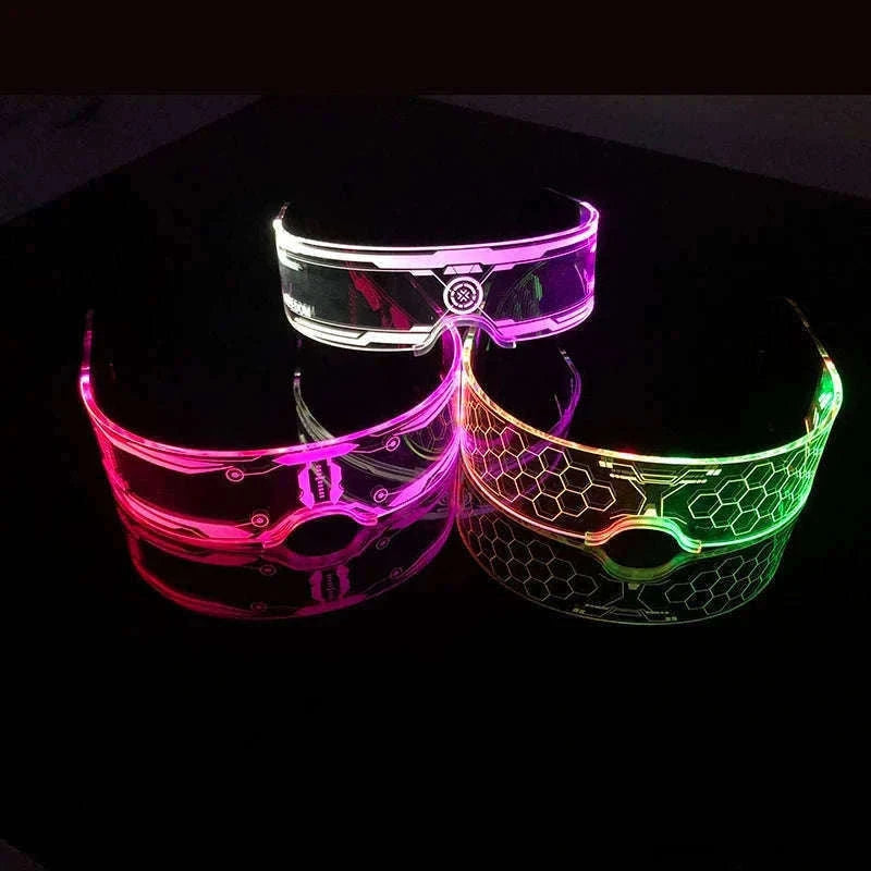 LED Party Glasses with Colorful Glow and Multiple Light Modes-high quality Type B