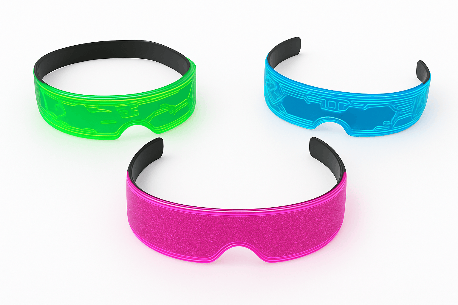 LED Party Glasses with Colorful Glow and Multiple Light Modes-high quality Type B