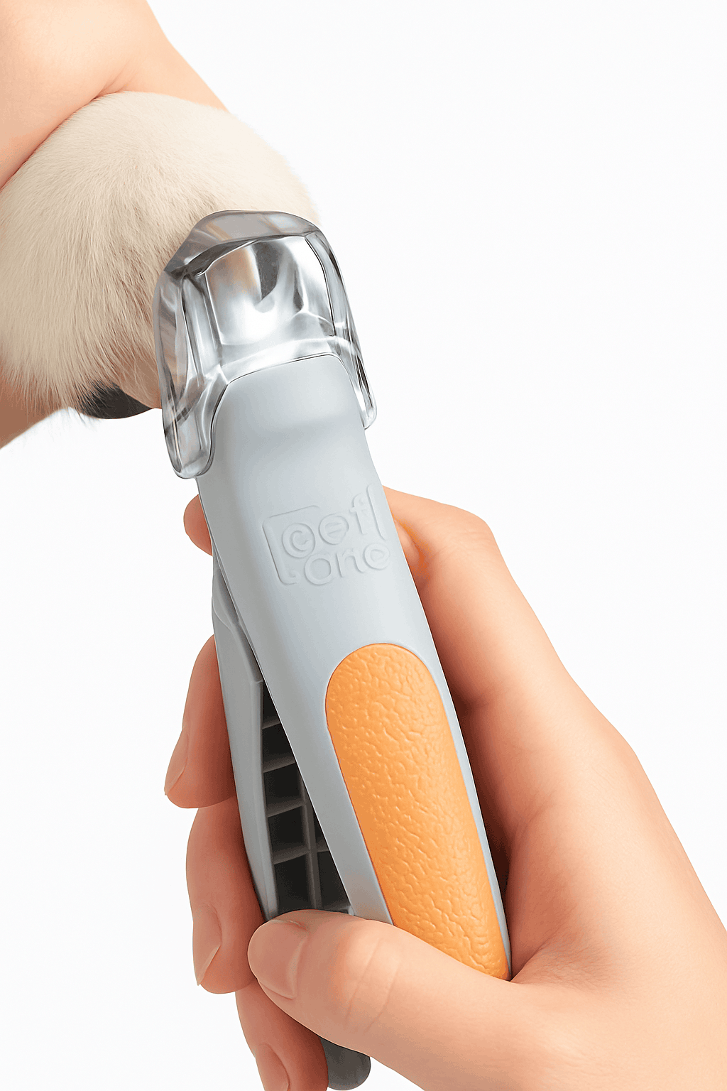 LED Pet Nail Clipper with Light for Safe Cat & Dog Grooming-United States / Grey with LED