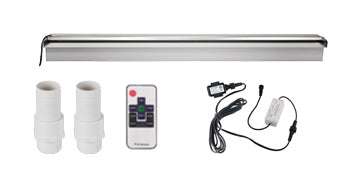 LED Pool Fountain Waterfall 59" Stainless Steel Color Changing Light-SWLED300 / United States