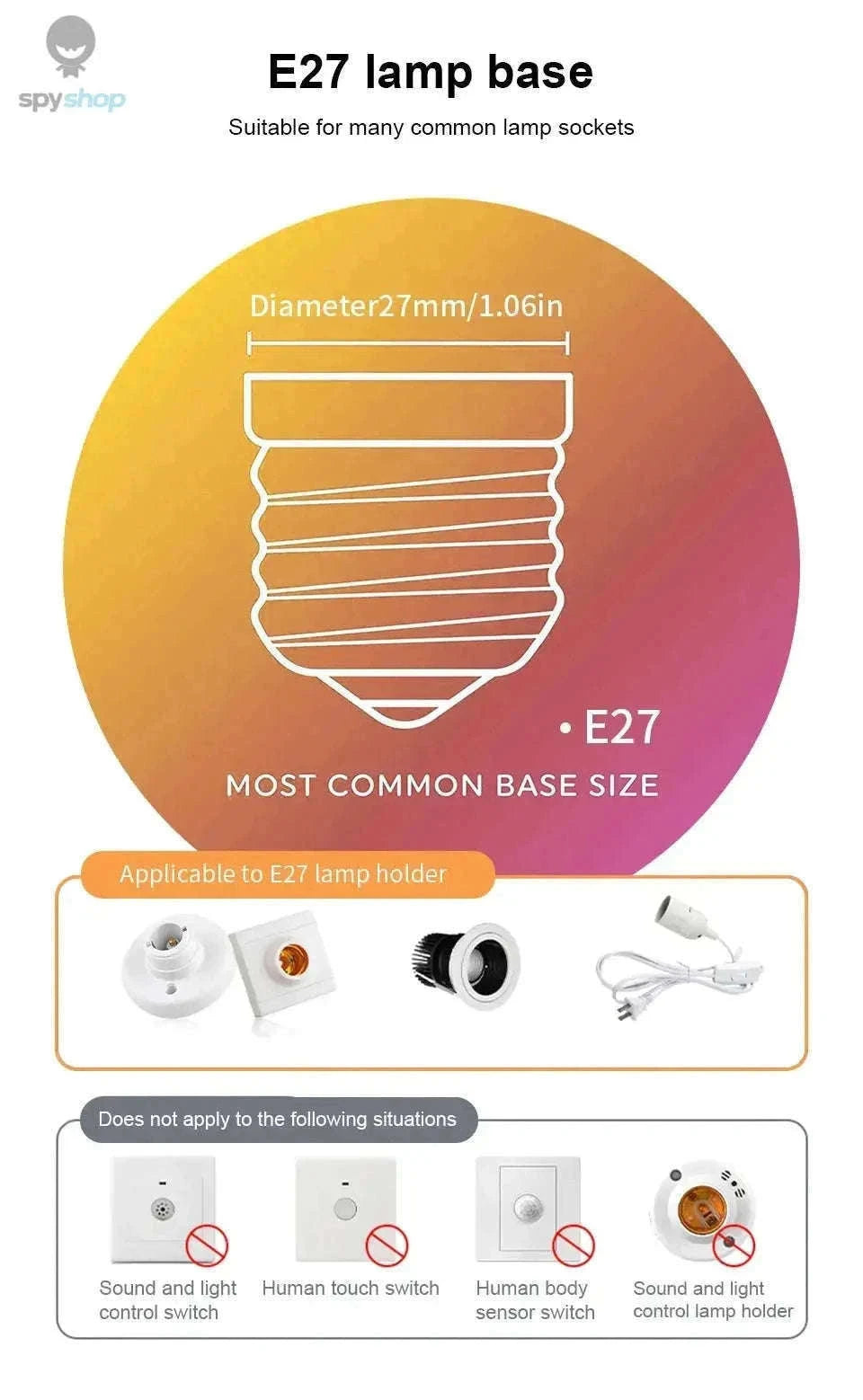 LED Radar Motion Sensor Bulb for Automatic Hands-Free Lighting-Radar motion / Warm White / AC220V(175-265V)