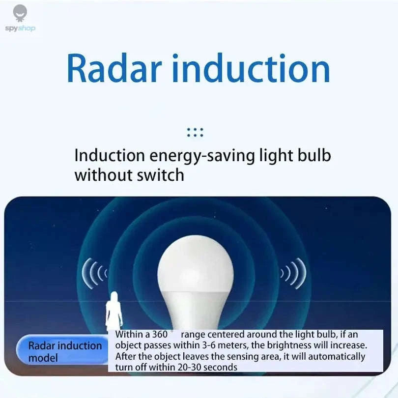 LED Radar Motion Sensor Bulb-Radar motion / Warm White / AC220V(175-265V)