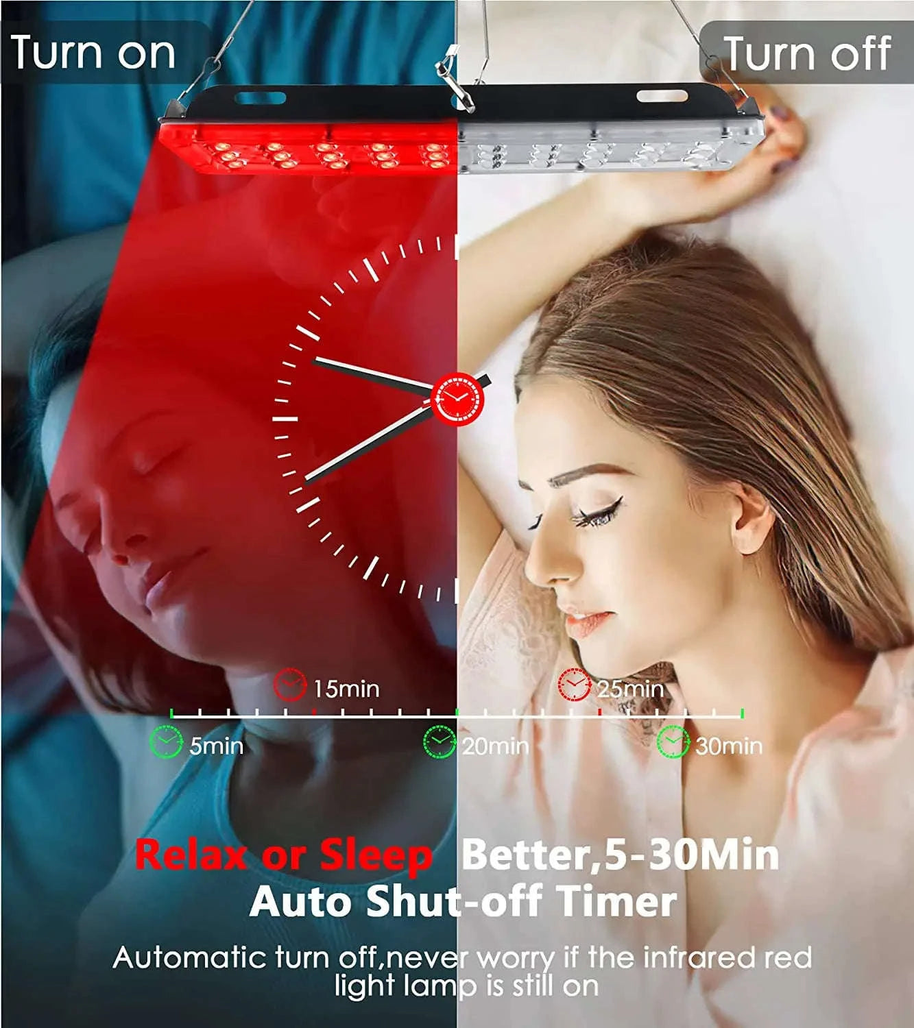 LED Red Light Therapy Lamp for Pain Relief & Skin Care-UK  PLUG