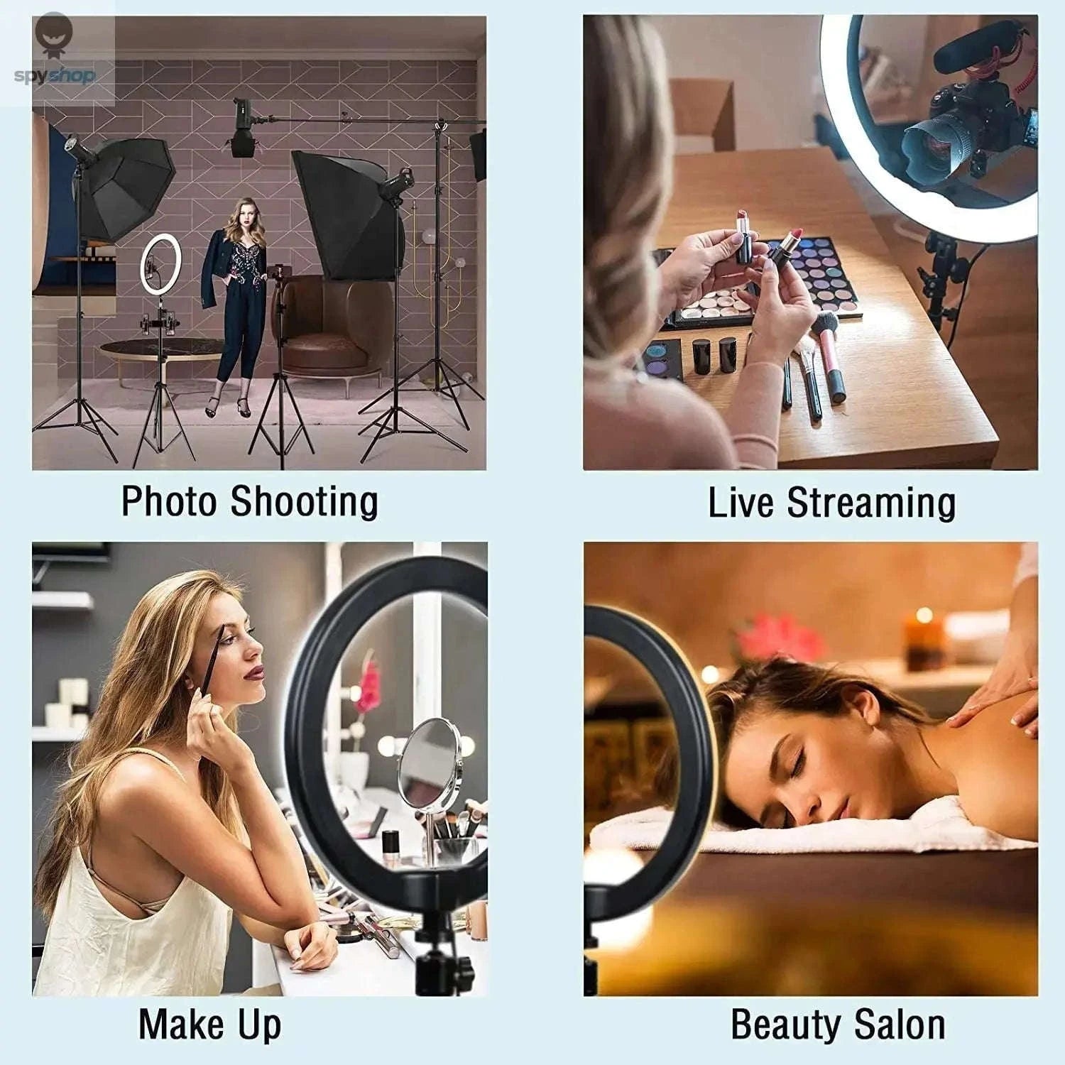 LED Selfie Ring Light for YouTube, TikTok, Live Streaming-D-16cm