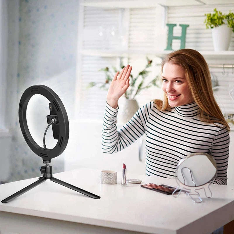LED Selfie Ring Light with Bluetooth Remote Control-C-16cm