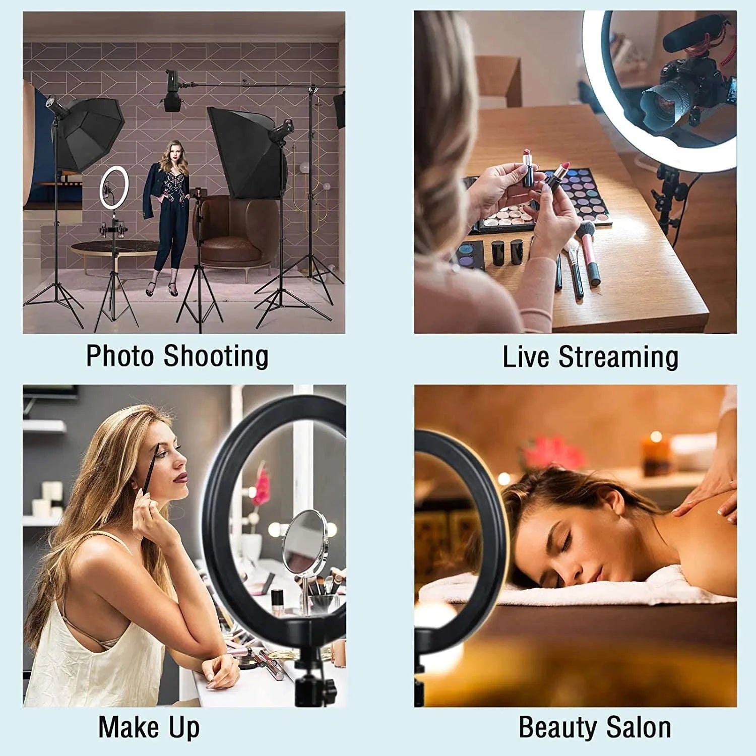 LED Selfie Ring Light with Tripod and Remote Control-C-16cm