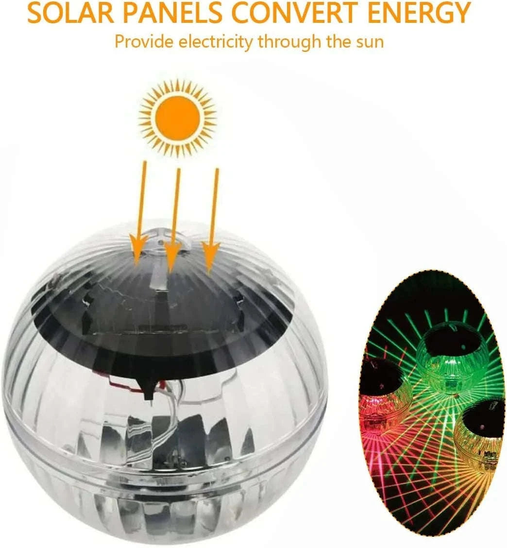 LED Solar Floating Pool Light-Solar RGBW Lamp
