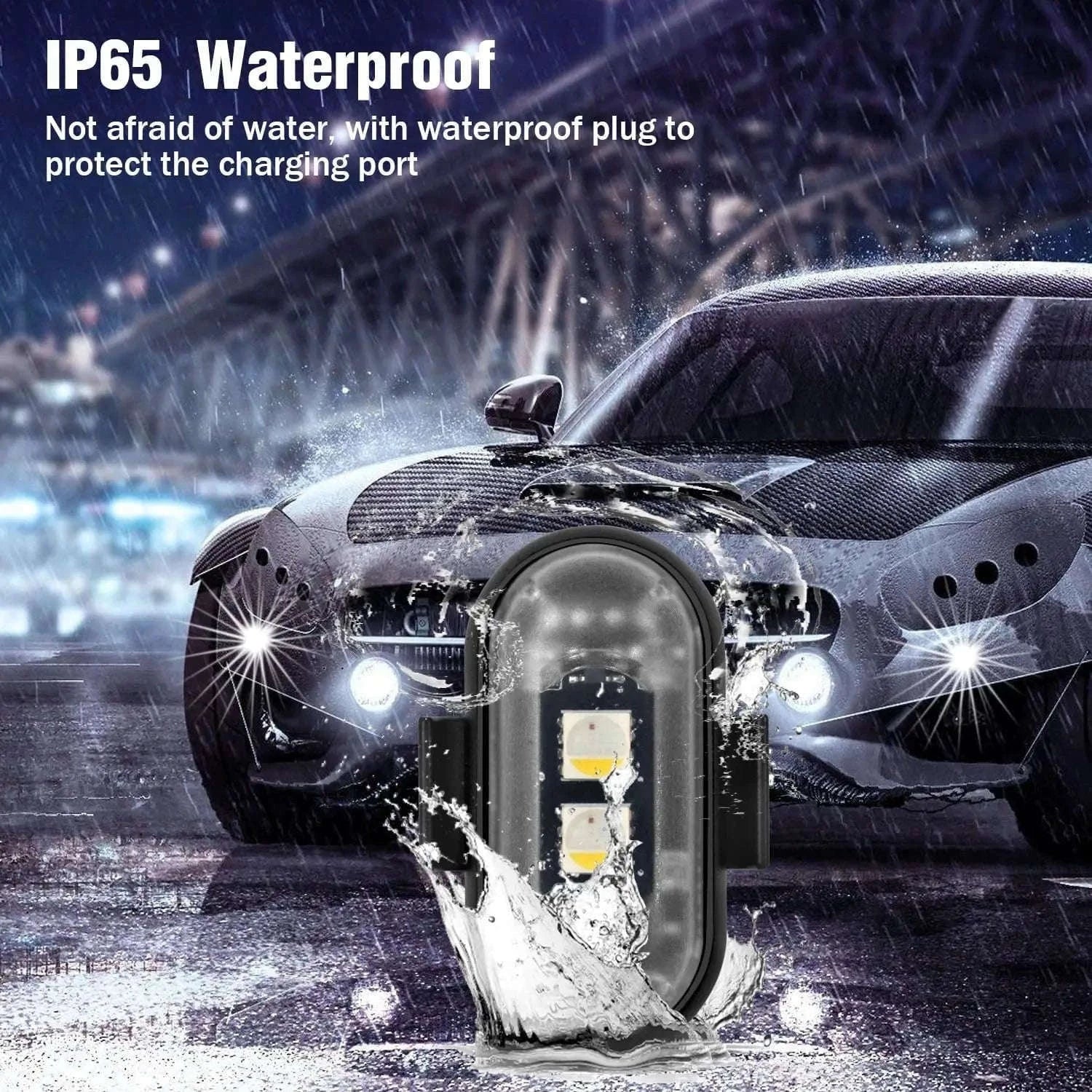 LED Strobe Lights Remote Control 8 Colors Anti-Collision Lights-8pcs